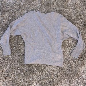 Gray cashmere sweater